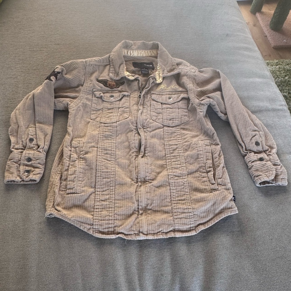 Hurley Kids Corduroy Embroidered Jacket